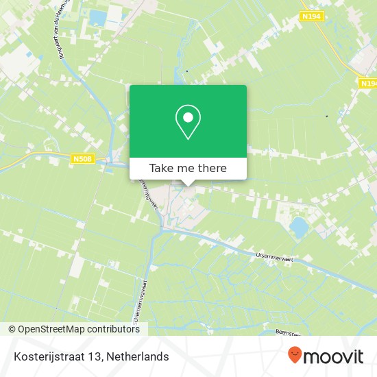 Kosterijstraat 13, 1645 SW Ursem kaart