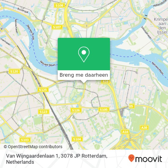 Van Wijngaardenlaan 1, 3078 JP Rotterdam kaart