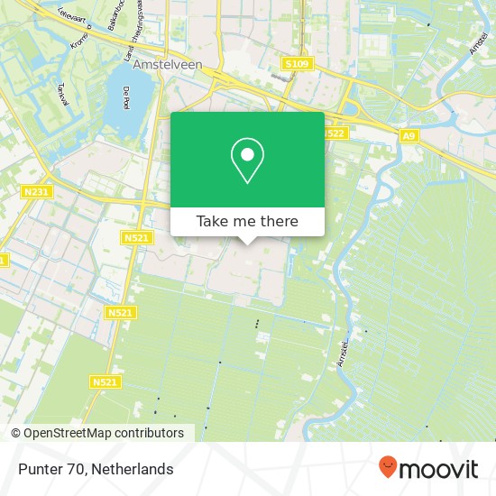 Punter 70, Punter 70, 1186 RE Amstelveen, Nederland kaart