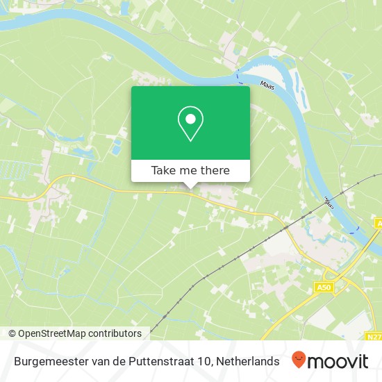 Burgemeester van de Puttenstraat 10, 5371 KX Ravenstein kaart