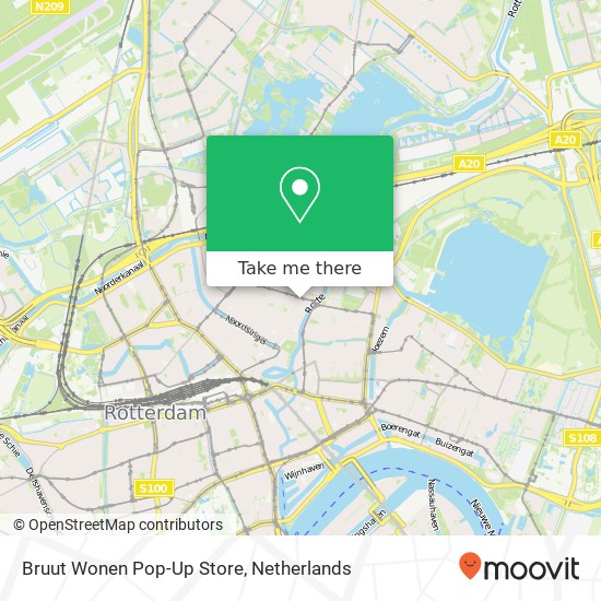 Bruut Wonen Pop-Up Store, Zwaanshals 255 kaart