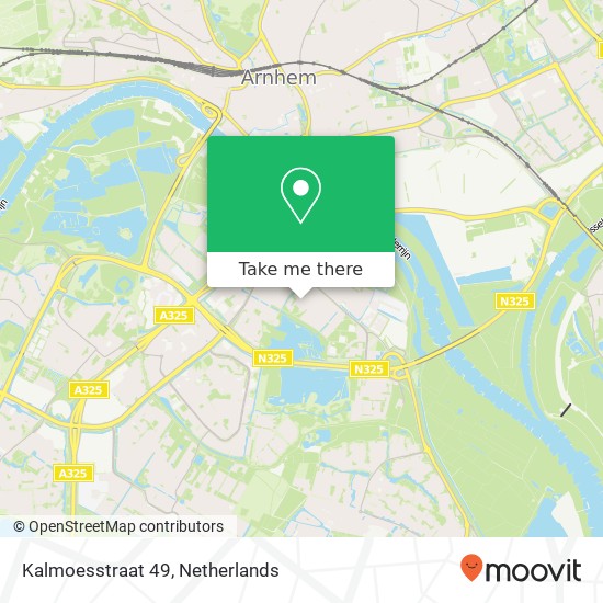 Kalmoesstraat 49, 6832 EJ Arnhem kaart