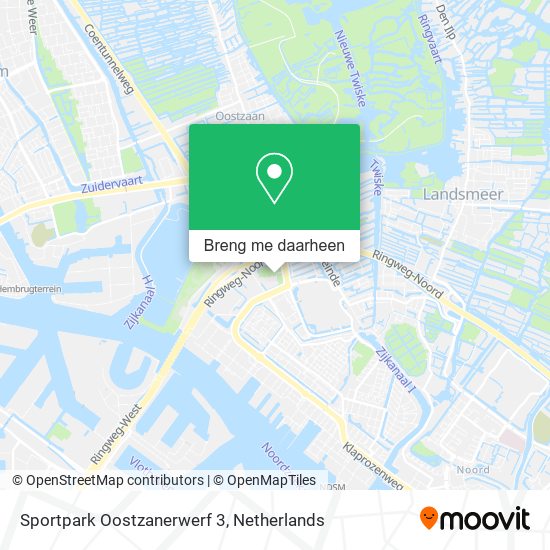 Sportpark Oostzanerwerf 3 kaart