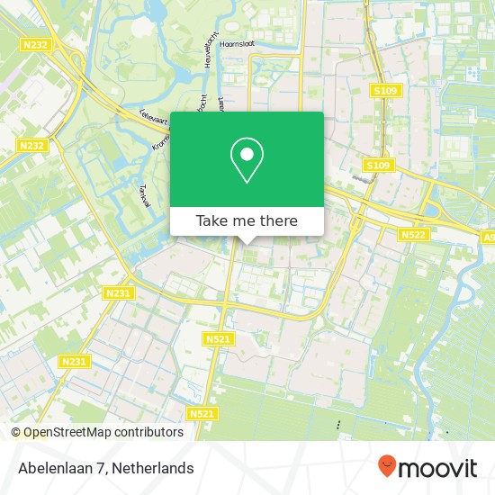 Abelenlaan 7, 1185 RT Amstelveen kaart