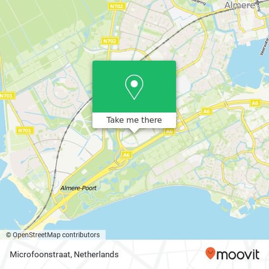 Microfoonstraat, Microfoonstraat, 1322 Almere, Nederland kaart