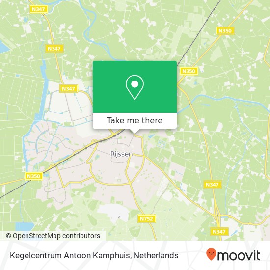 Kegelcentrum Antoon Kamphuis, Wierdensestraat 50 kaart