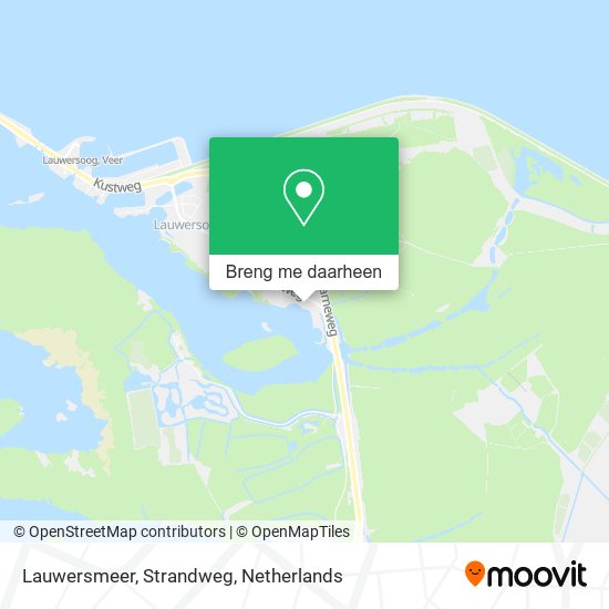 Lauwersmeer, Strandweg kaart