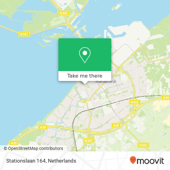 Stationslaan 164, Stationslaan 164, 3841 DC Harderwijk, Nederland kaart