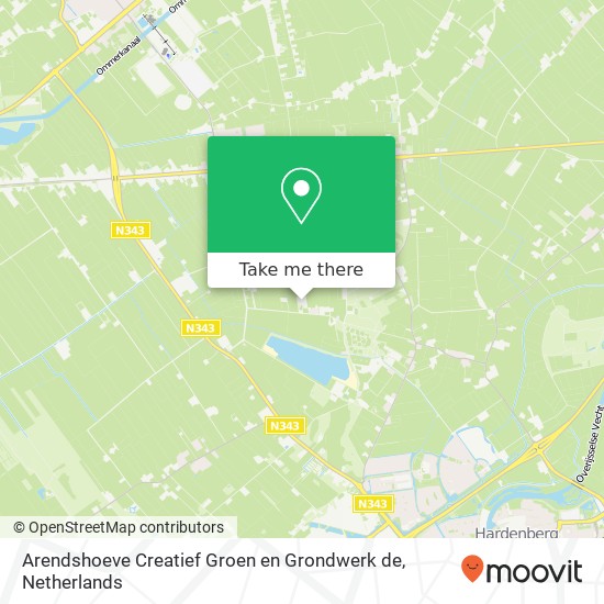 Arendshoeve Creatief Groen en Grondwerk de, Venneweg 17 kaart