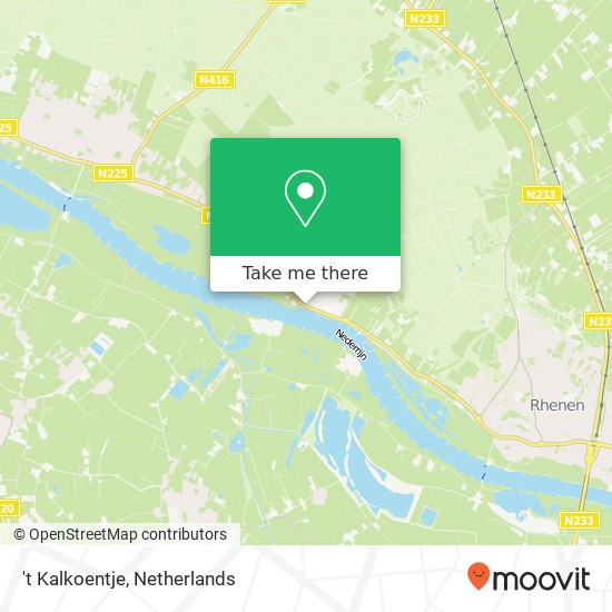 't Kalkoentje, Utrechtsestraatweg 143 kaart