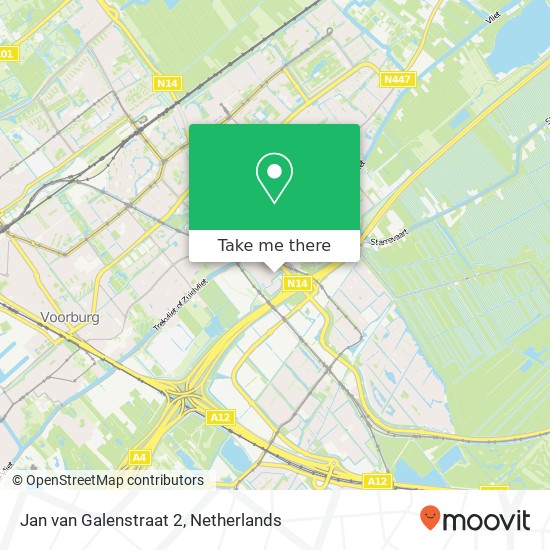 Jan van Galenstraat 2, 2266 KM Leidschendam kaart