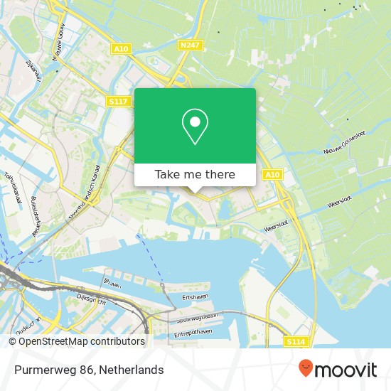 Purmerweg 86, Purmerweg 86, 1023 BB Amsterdam, Nederland kaart