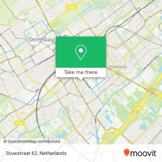 Stuwstraat 62, 2516 TM Den Haag kaart