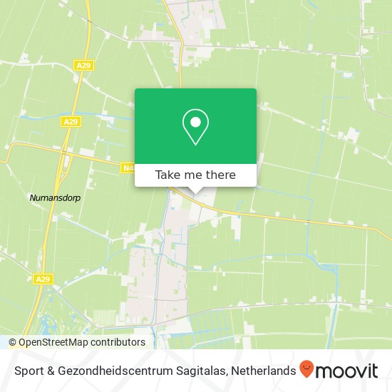 Sport & Gezondheidscentrum Sagitalas, Edisonstraat 16 kaart