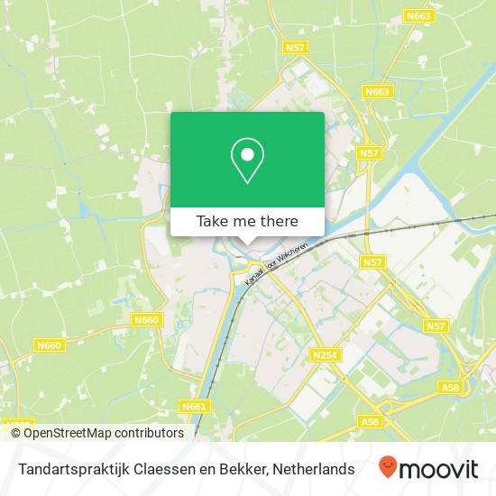 Tandartspraktijk Claessen en Bekker, Kalverstraat 3 kaart