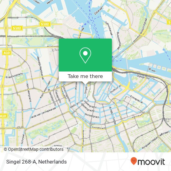 Singel 268-A, Singel 268-A, 1016 AC Amsterdam, Nederland kaart