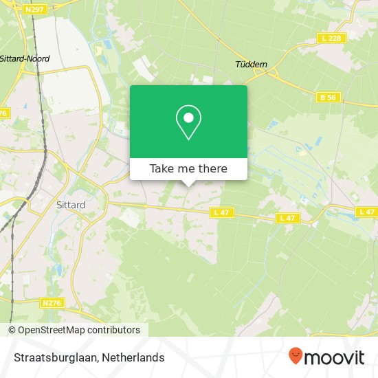 Straatsburglaan, 6137 HB Sittard kaart