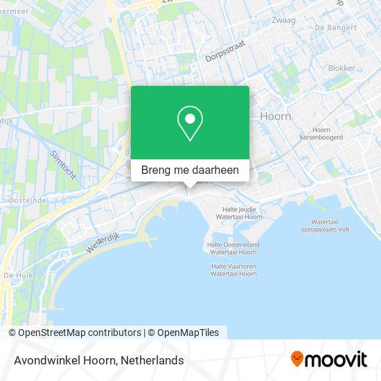 Avondwinkel Hoorn kaart