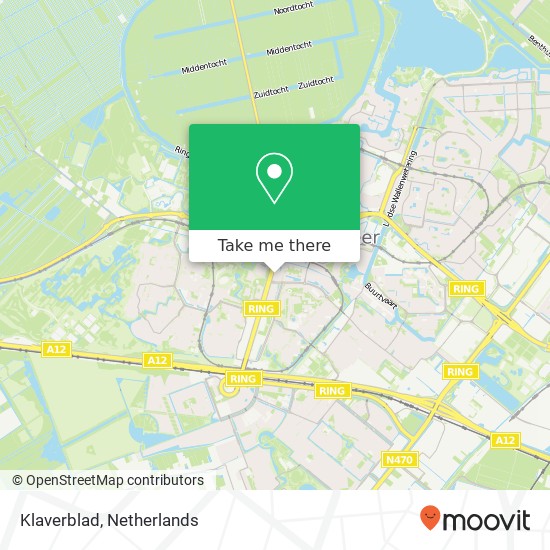 Klaverblad, Afrikaweg 2 kaart