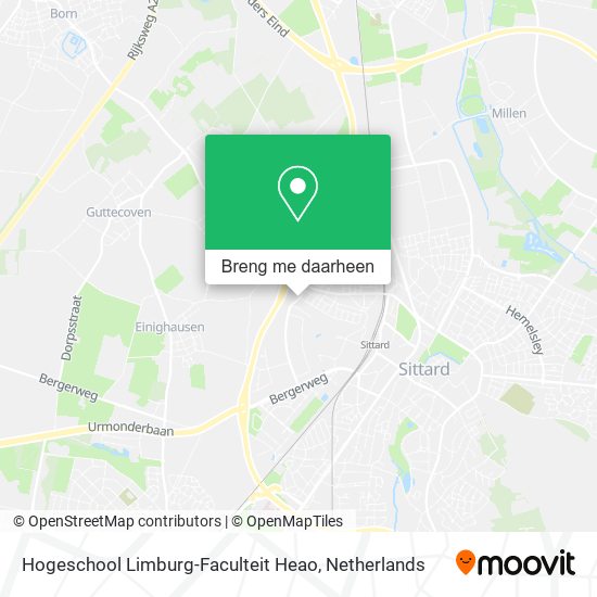 Hogeschool Limburg-Faculteit Heao kaart
