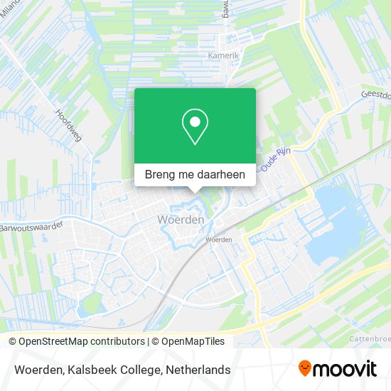 Woerden, Kalsbeek College kaart