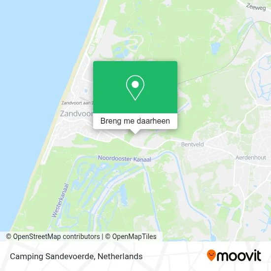 Camping Sandevoerde kaart