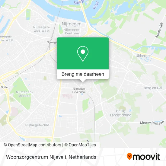 Woonzorgcentrum Nijevelt kaart