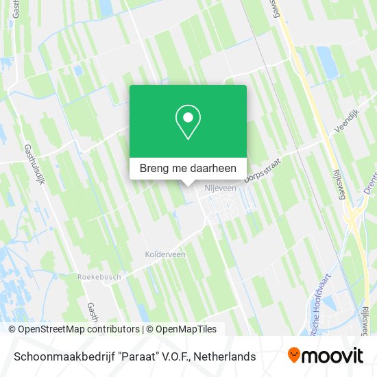 Schoonmaakbedrijf "Paraat" V.O.F. kaart