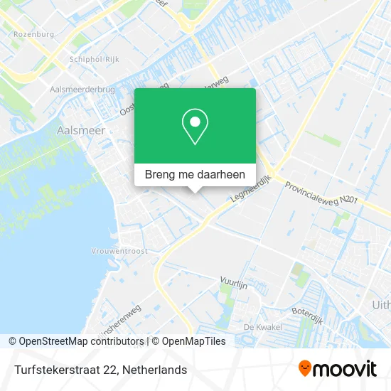 Turfstekerstraat 22 kaart