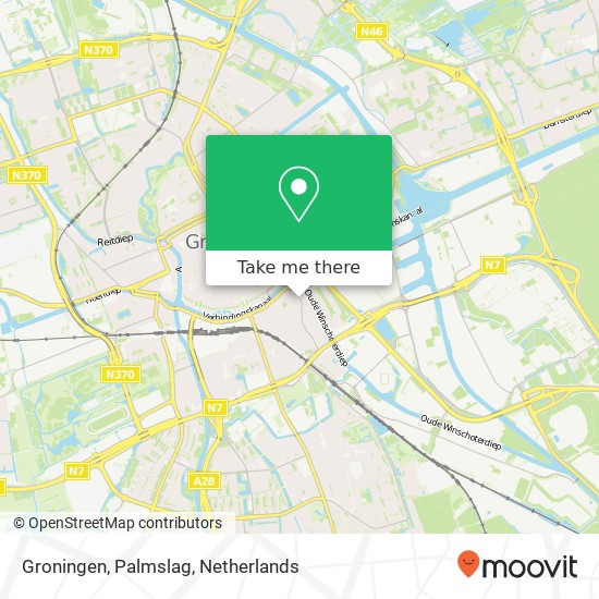 Groningen, Palmslag kaart