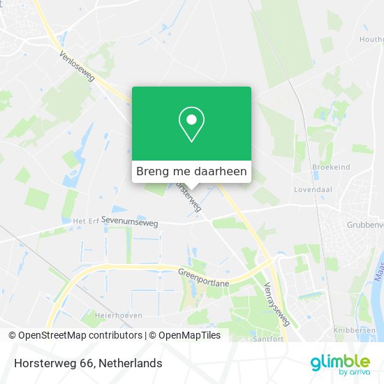 Horsterweg 66 kaart