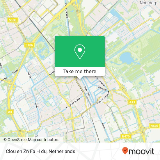 Clou en Zn Fa H du, Dirklangenstraat 59 kaart