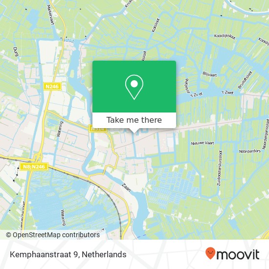 Kemphaanstraat 9, 1531 VA Wormer kaart