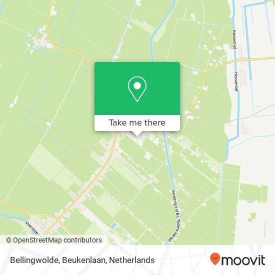 Bellingwolde, Beukenlaan kaart