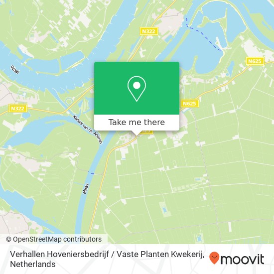 Verhallen Hoveniersbedrijf / Vaste Planten Kwekerij, Marenseweg 2 kaart