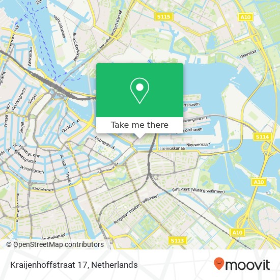 Kraijenhoffstraat 17, 1018 RG Amsterdam kaart