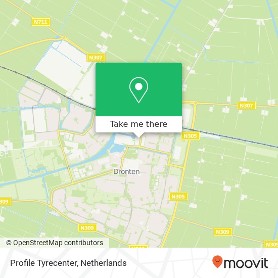 Profile Tyrecenter, De Noord 53 kaart