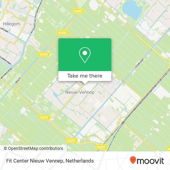 Fit Center Nieuw Vennep, Bergsmastraat 11A kaart