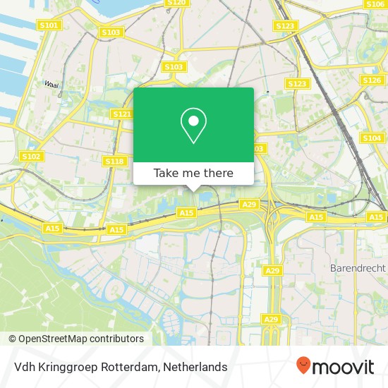 Vdh Kringgroep Rotterdam, Vrijenburgweg 6 kaart