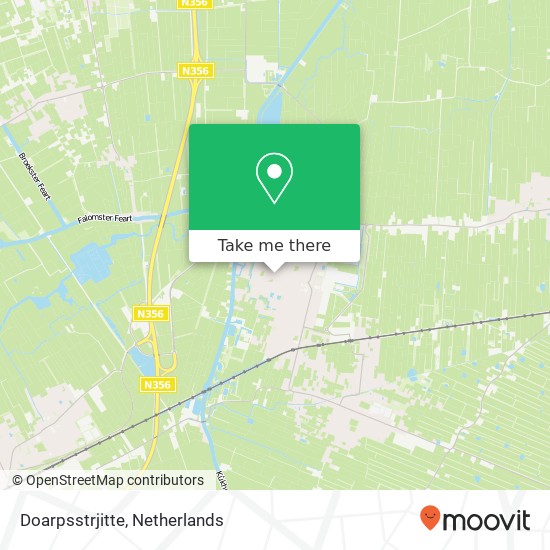 Doarpsstrjitte, Doarpsstrjitte, 9271 GL De Westereen, Nederland kaart