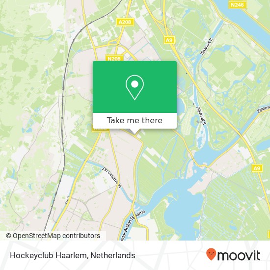 Hockeyclub Haarlem, Vergierdeweg 265 kaart