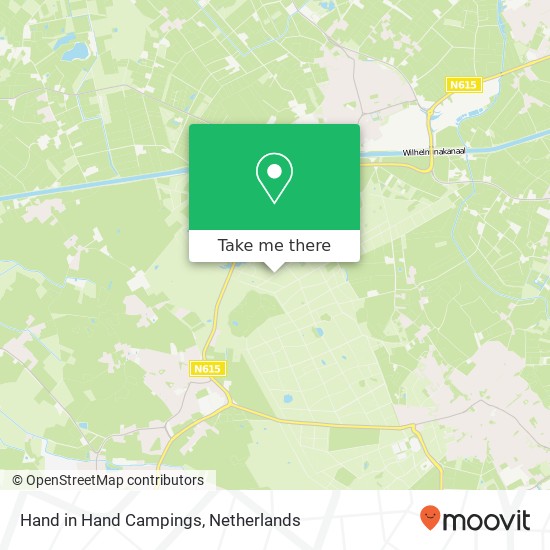 Hand in Hand Campings kaart