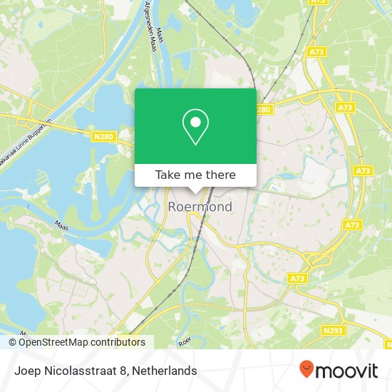 Joep Nicolasstraat 8, 6041 JZ Roermond kaart