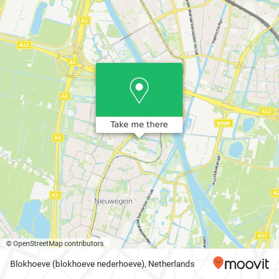 Blokhoeve (blokhoeve nederhoeve), 3438 Nieuwegein kaart