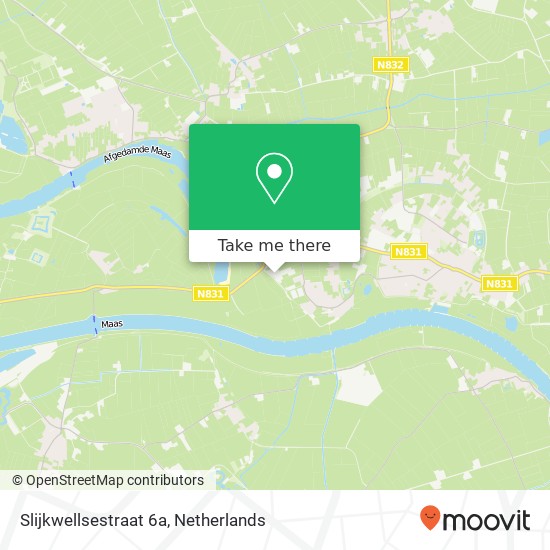 Slijkwellsestraat 6a, Slijkwellsestraat 6a, 5325 KB Well, Nederland kaart