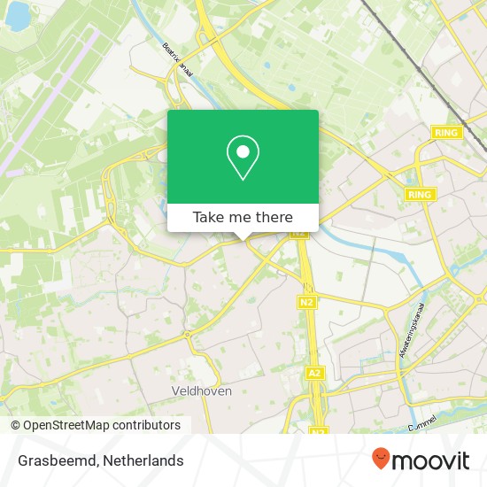 Grasbeemd, 5658 Eindhoven kaart