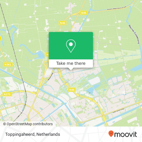 Toppingaheerd, Toppingaheerd, 9737 TR Groningen, Nederland kaart