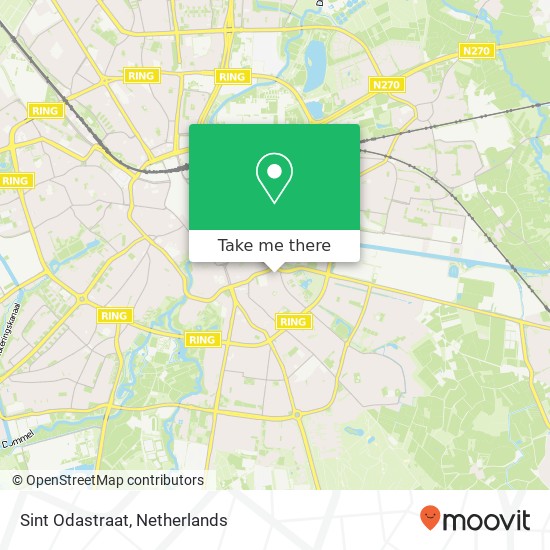 Sint Odastraat, 5614 AP Eindhoven kaart