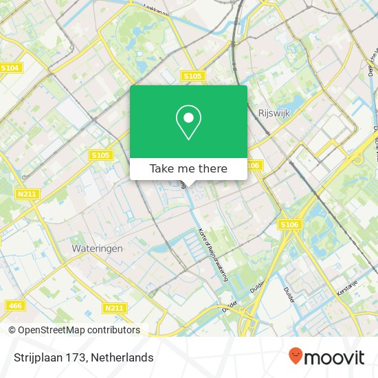 Strijplaan 173, 2285 GJ Rijswijk kaart
