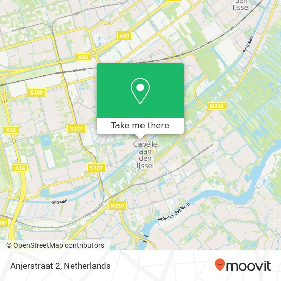 Anjerstraat 2, 2906 CB Capelle aan den IJssel kaart
